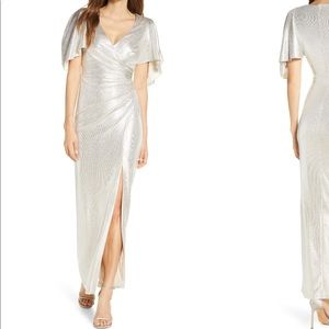 Eliza J Metallic Gown Size 4. New with tags.